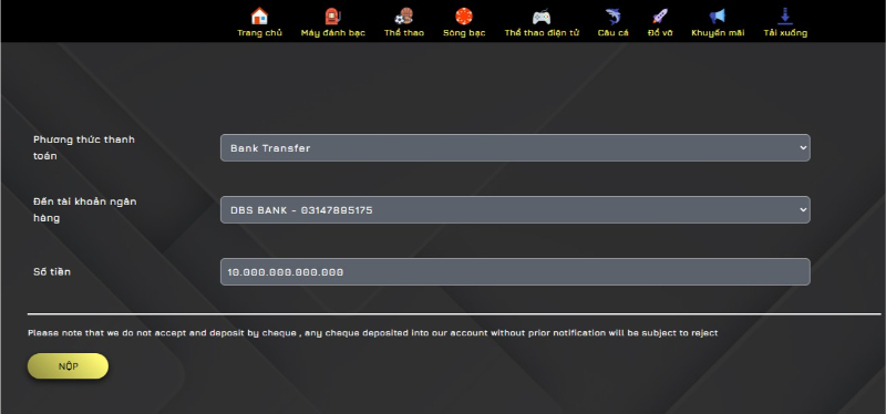 Nạp Tiền - Rút Tiền 3 Nạp rút tiền Asia99